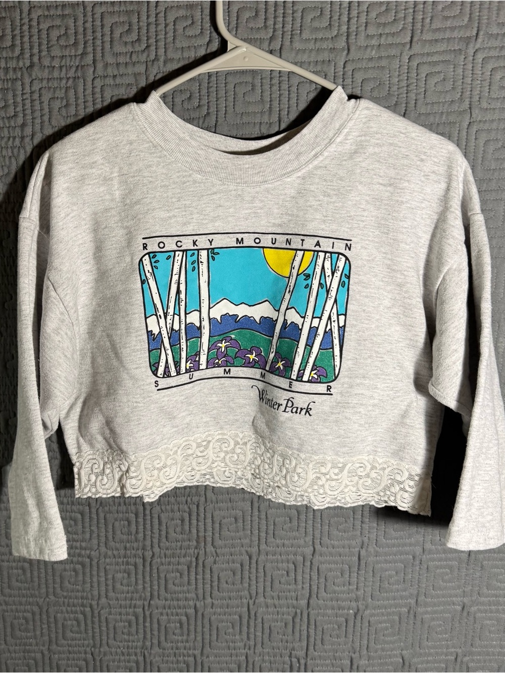 Vintage Rudman Sportswear Pullover Womens Large City Off Rocky Mountain Winter